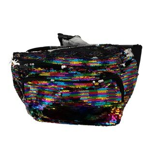 New with tag pink Victoria’s Secret multicolor sequin bling fanny pack